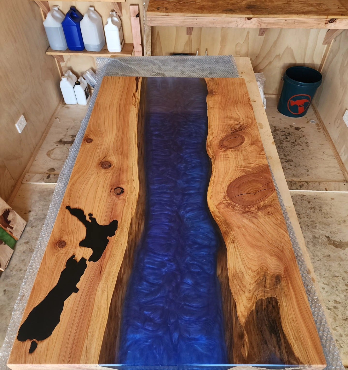 Blue Resin Table (Top only)