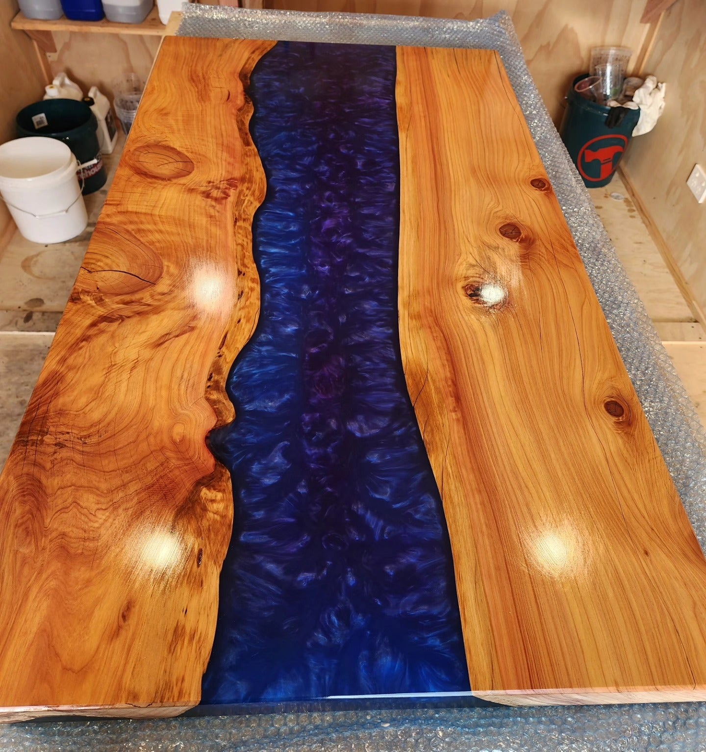 Blue Resin Table (Top only)