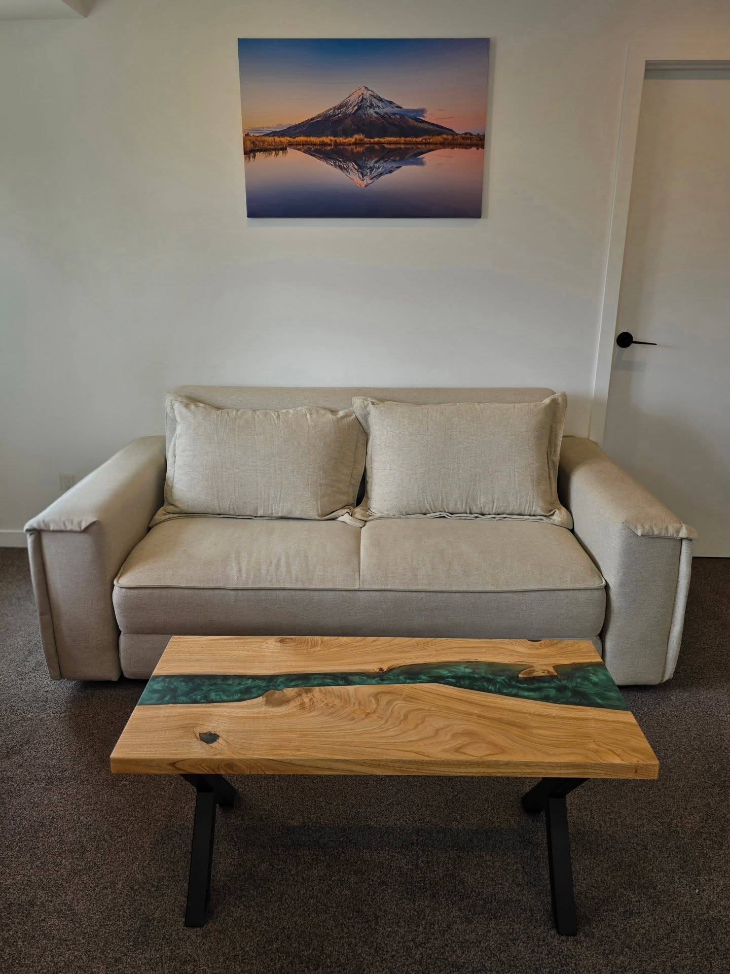 Paua Green Resin Table