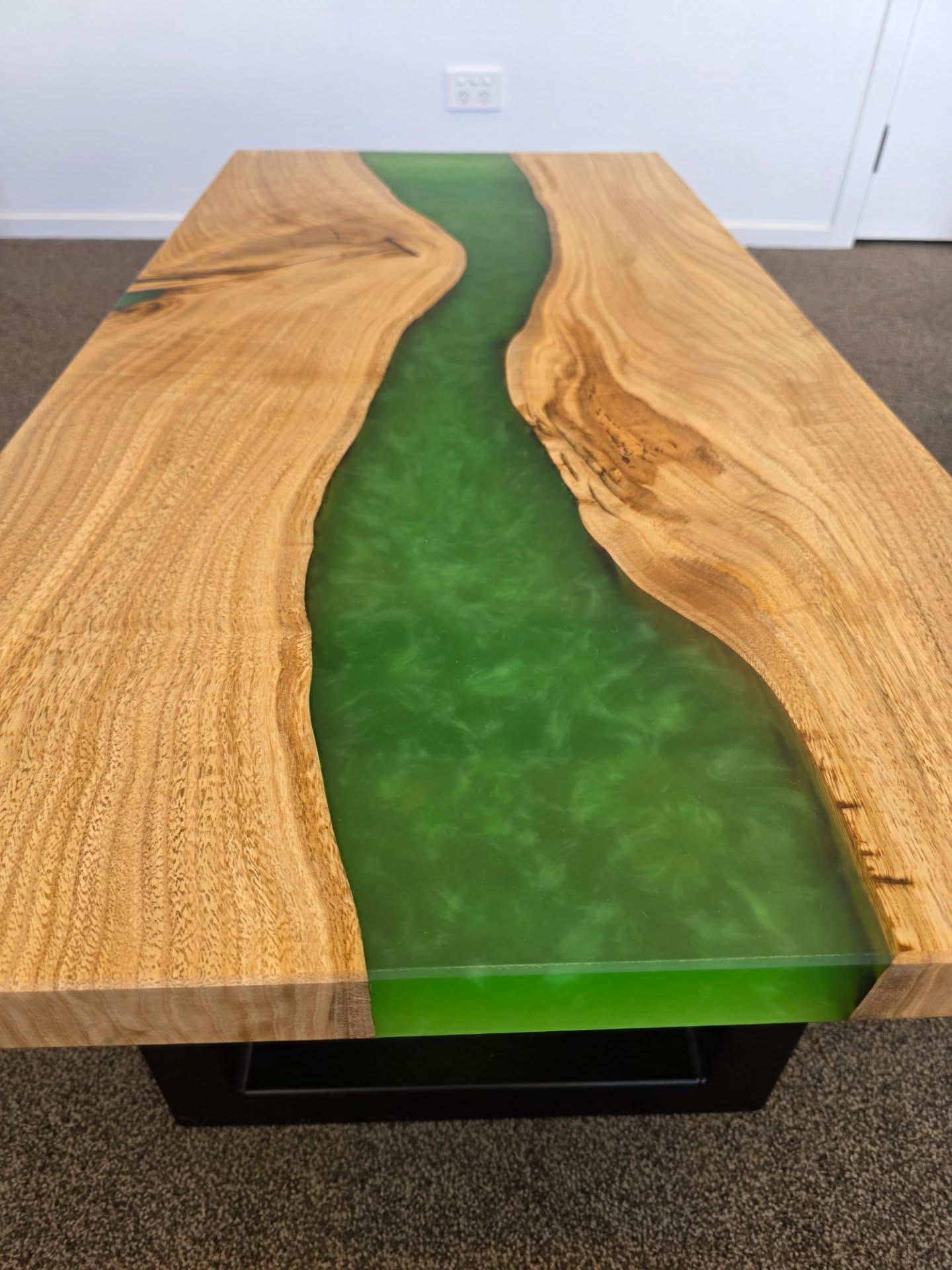 Green Apple Resin Table
